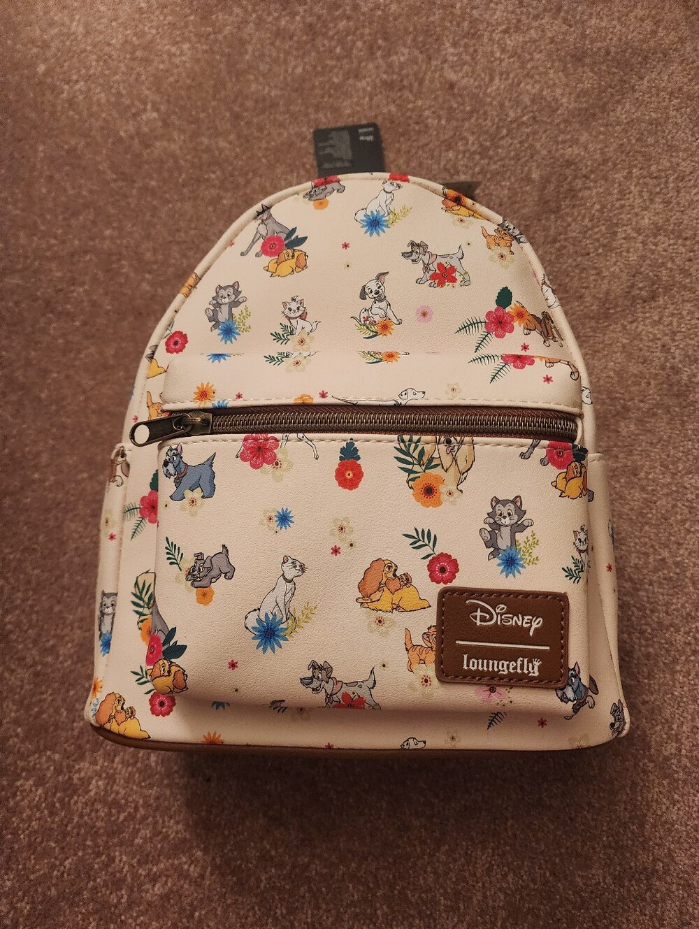 Loungefly Disney Pets Cats and Dogs Floral Mini Backpack Exclusive